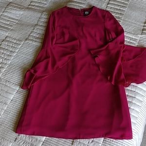 Vince Camuto Layered Angel Sleeve Dress